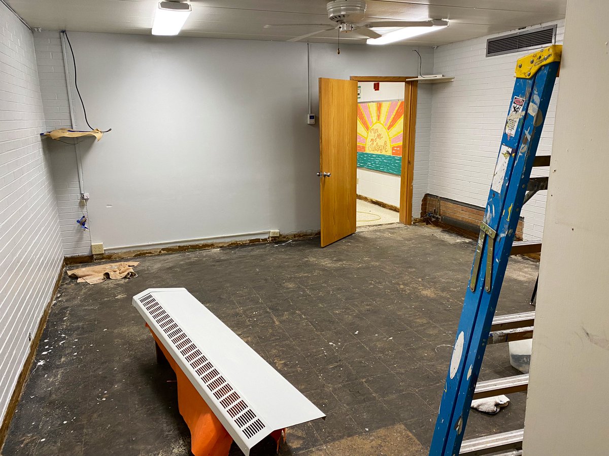 PCS_Pride's tweet photo. Take the area shown here…and then triple it. There’s a lot of new flooring being installed in the Elementary, this summer. #BigChangesComing #Updates #Facelift https://t.co/fI9SdqHFAf