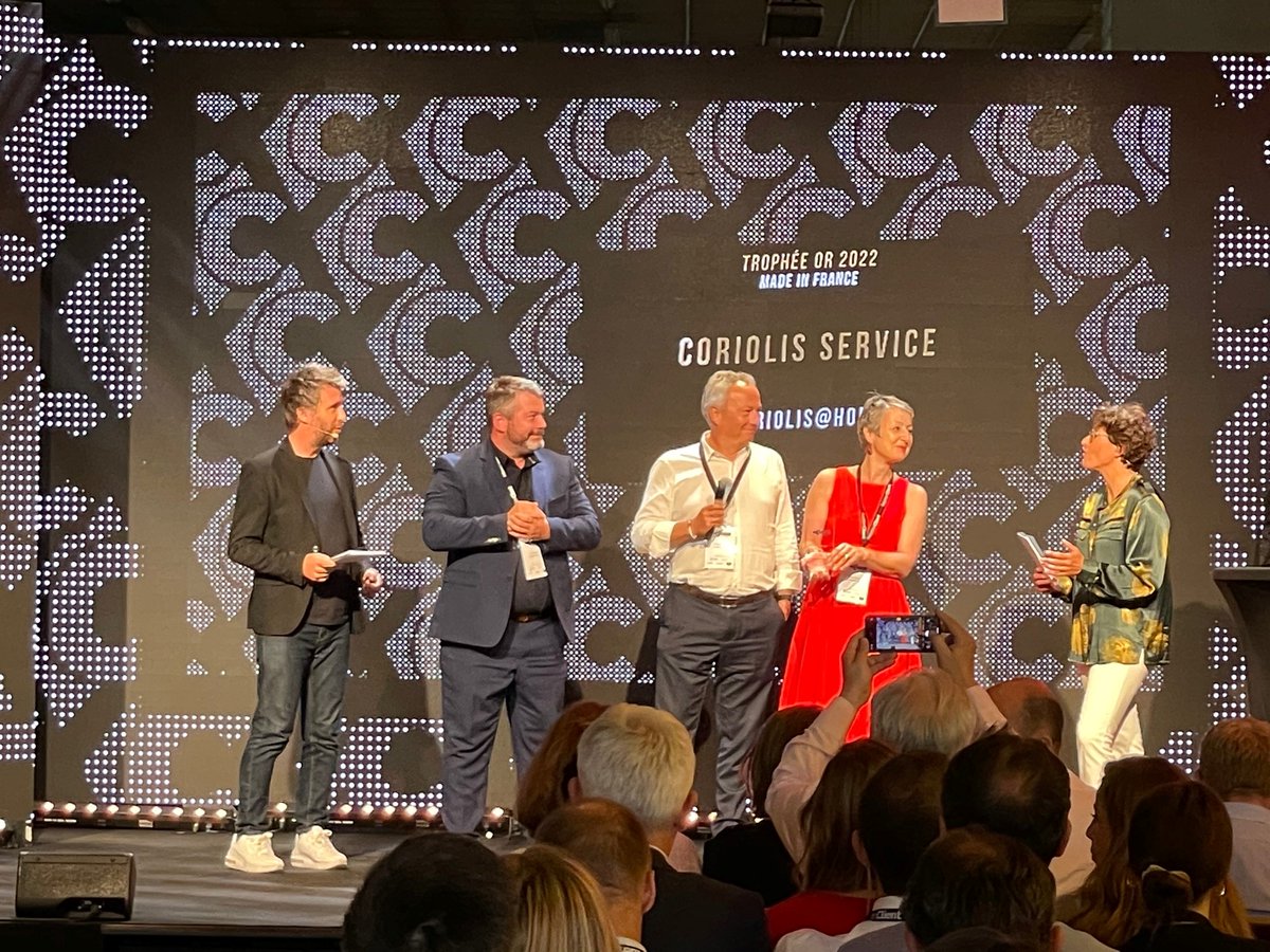 Le trophée Or, catégorie Made in France, est attribué à <a href="/CoriolisService/">Coriolis Service</a>. Trophée Argent : <a href="/HomeServe_FR/">HomeServe France</a> et <a href="/LafumaMobilier/">LAFUMA MOBILIER</a> avec <a href="/synolia/">Synolia</a> #CXAwards