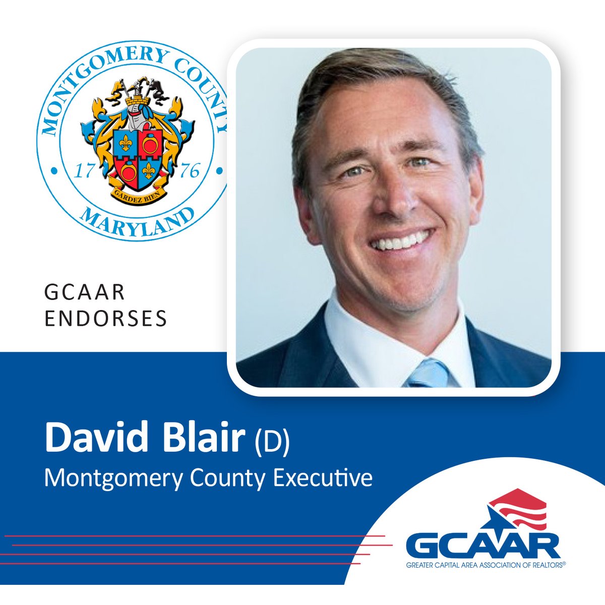 GCAARNow's tweet photo. David Blair believes the housing shortage in our region is a critical challenge. Building more housing, at all economic levels, is vital for our future - and David is committed to making that a reality.
➡@DavidTBlair
#gcaar #endorsement #montgomerycountymd https://t.co/mdfV01zz5L