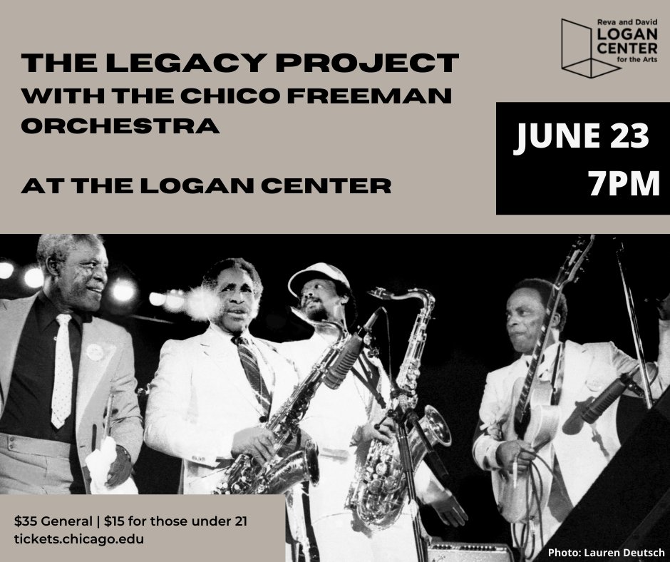 Tomorrow: join us for 'The Legacy Project with The Chico Freeman Orchestra,' a brand new 19 piece suit in honor of Freeman's legendary family. Tickets: ms.spr.ly/6016bXUni