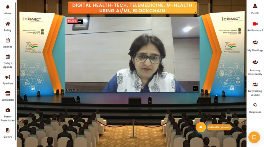 i_Connect75's tweet photo. Highlights from Today's #iconnect75 online event #2 - Digital Health-Tech, Telemedicine, m-Health using AI/ML, Blockchain.
#iconnect #AzadiKaAmritMahotsav #akam https://t.co/Jy8IoeV8gA