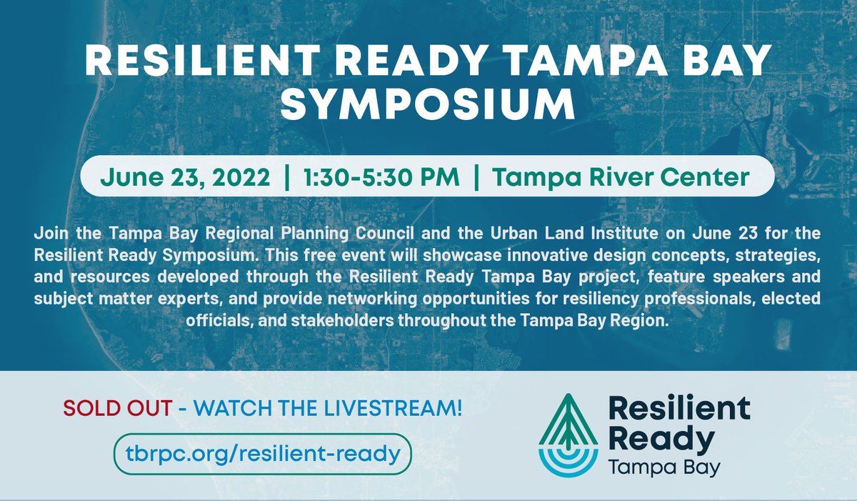 The Resilient Ready Symposium is SOLD OUT but you can watch the livestream on our YouTube channel: youtube.com/watch?v=wT614S…
Don't miss this event! #ResilientReady