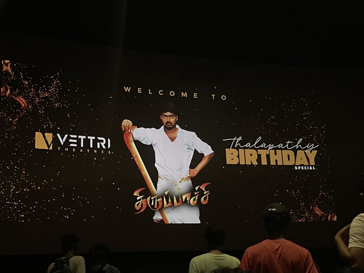 Thirupaachi movie at vettri theatre @VettriTheatres awesome experience #Thalapathy66 #HappyBirthdayVijay #Vijay #Thalapathy48BirthdayCDP #Thalapathy