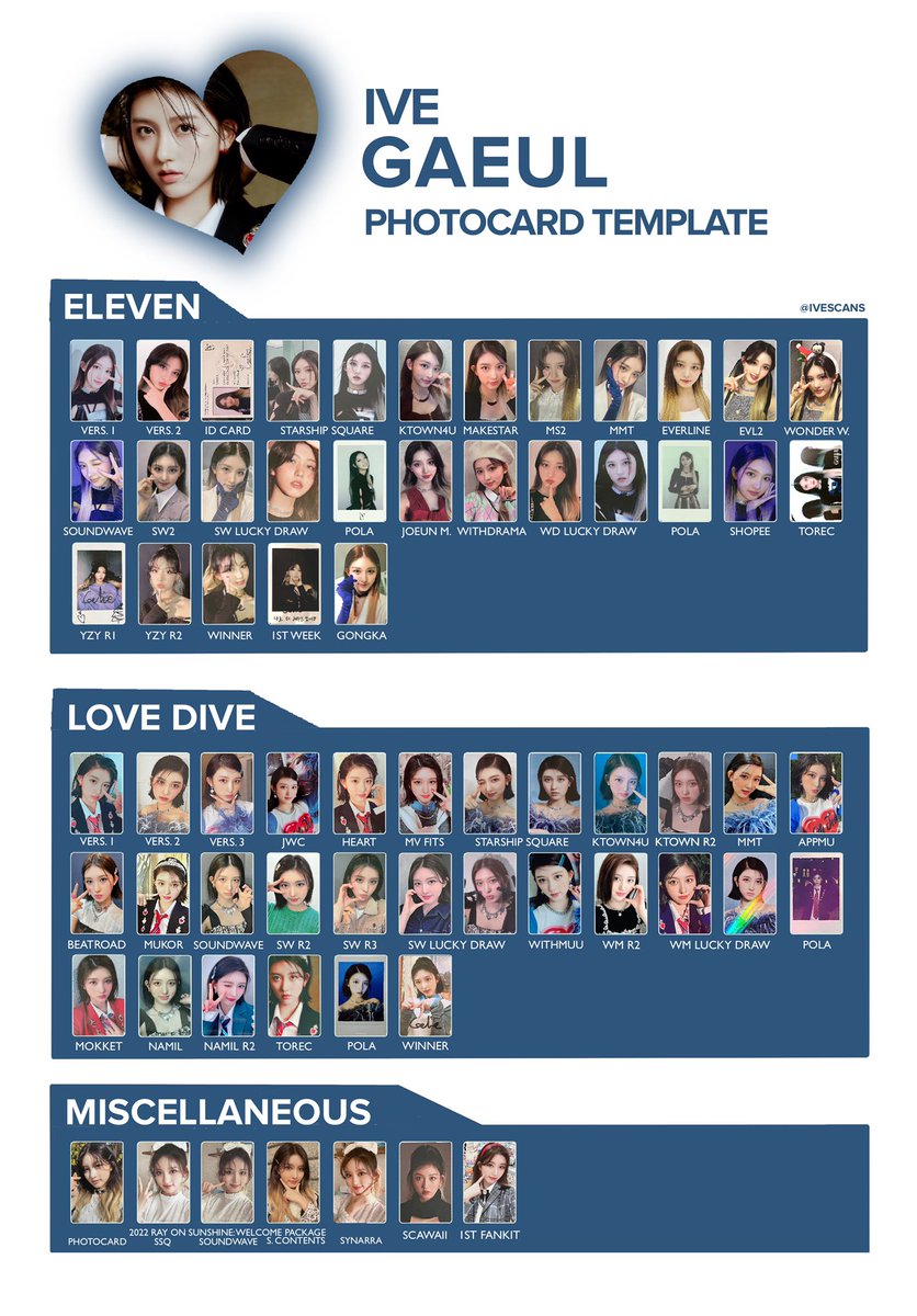 IVE PHOTOCARDS (@IVESCANS) / Twitter