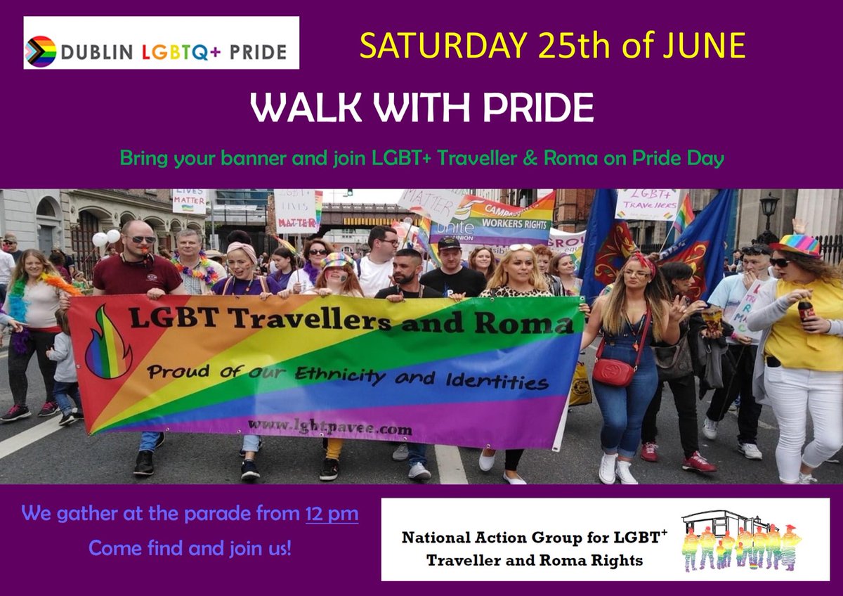 martinbeanz's tweet photo. I will be marching in my first ever #Pride This Saturday in Dublin, walking beside my LGBT+ Traveller and Roma peers. If you see us, give us a wave and say heyyyyyyy. 😁

#LGBT #pridemonth @DublinPride #Pride2022 #lgbtTara #LGBTTravellers @PaveePoint @ExchangeHouseIr @LGBT_ie https://t.co/EvBg4AG4Oq