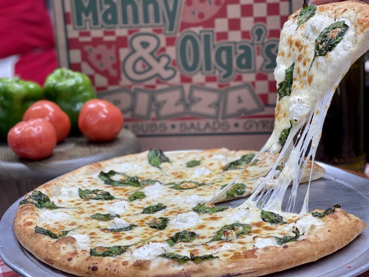 TheMoCoShow's tweet photo. Manny &amp; Olga’s Pizza is officially launching text to order at all of their locations today, June 22nd! You will be able to text the existing store number and place your order via text!

Visit https://t.co/YXUojB9MHQ for menu and locations!

#sponsored https://t.co/AtI2Bvdowl