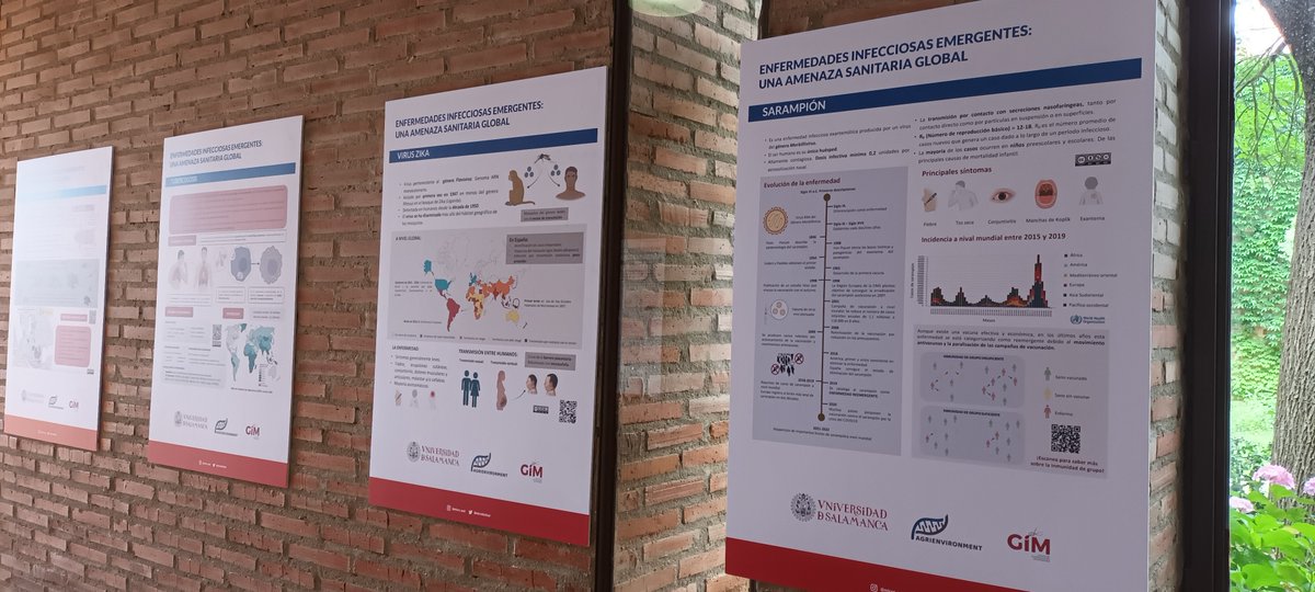 RaulRivasG's tweet photo. Desde hoy y hasta mediados de julio podéis visitar la exposición sobre enfermedades emergentes y reemergentes que hemos instalado en la @FFarmaciaUSAL ¡No os la perdáis! @usal @UCCiUSAL @AgriEnvironCyL #zoonosis #emergente #virus #CambioClimatico https://t.co/XqYRK2dWPR