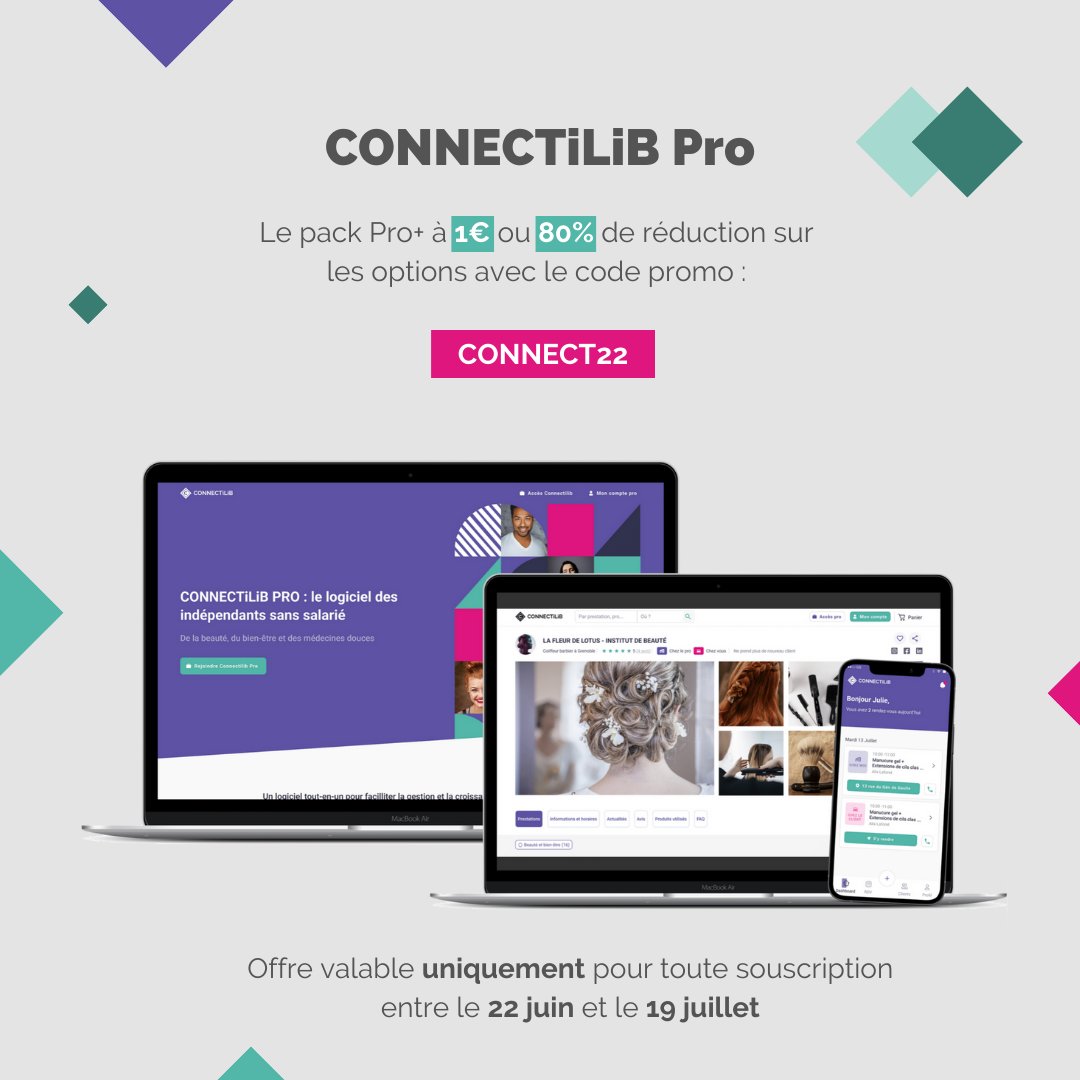 connectilib's tweet image. Si vous hésitez à rejoindre l'aventure CONNECTiLiB PRO cette offre est idéale pour tester plusieurs voire toutes les options de la plateforme.

Pack Pro+ à seulement 1€ TTC ou bénéficiez -80% sur les options du pack STARTER pour votre 1er mois.

connectilib.pro/souscription