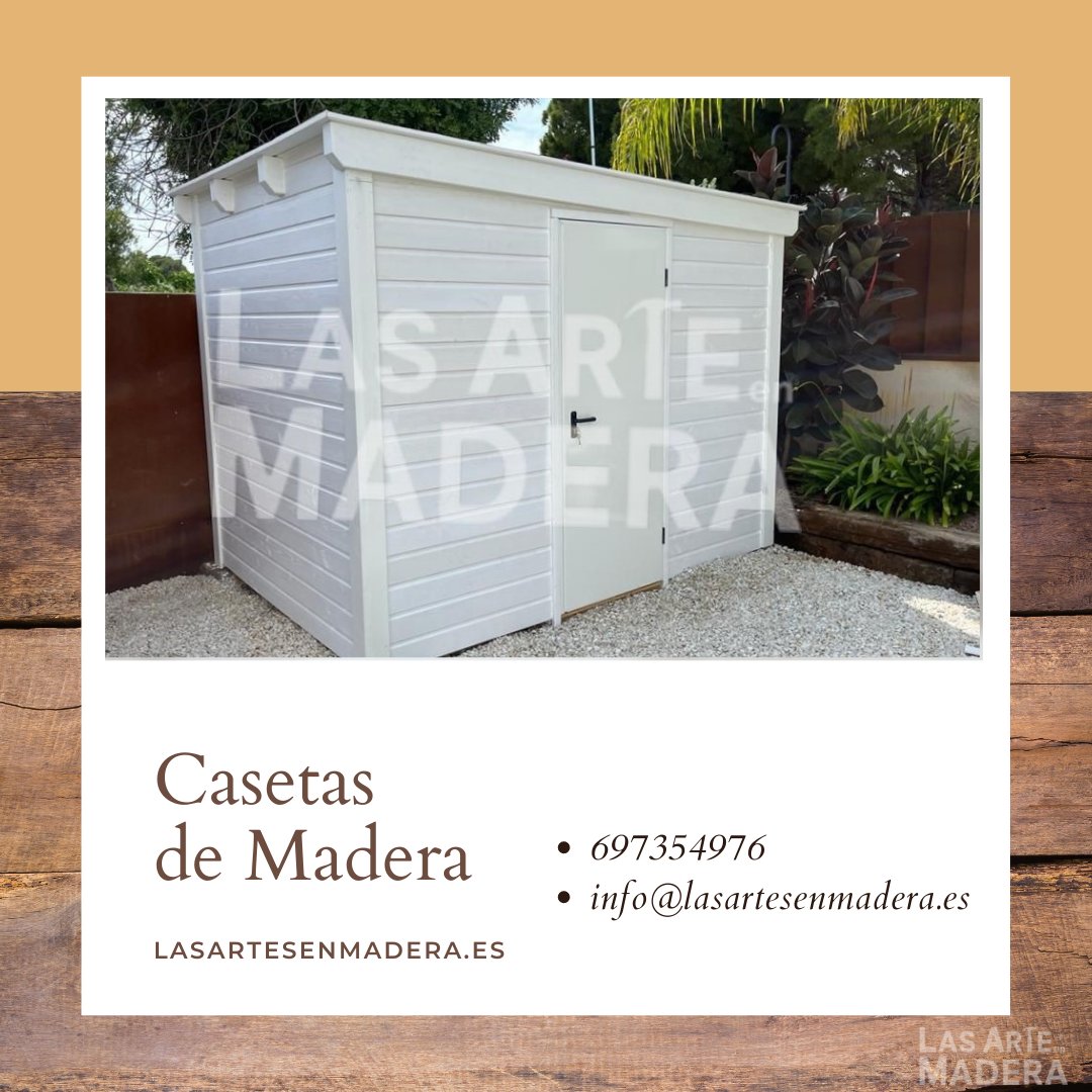 LasArteEnMadera's tweet photo. Las Casetas de Madera que construimos se hacen totalmente a medida. Será un ejemplar único diseñado especialmente para ti. 
Si lo que estás buscando es calidad a precio asequible, no dudes en contactar con nosotros. 
https://t.co/jdHG0JE6QX https://t.co/NhrHiSaBXZ