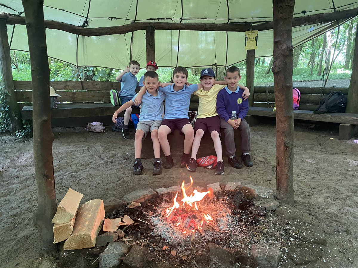 #CPSCribyn #CPSThaw Year 2 having an amazing time at Bushcraft Adventures! ⛺️