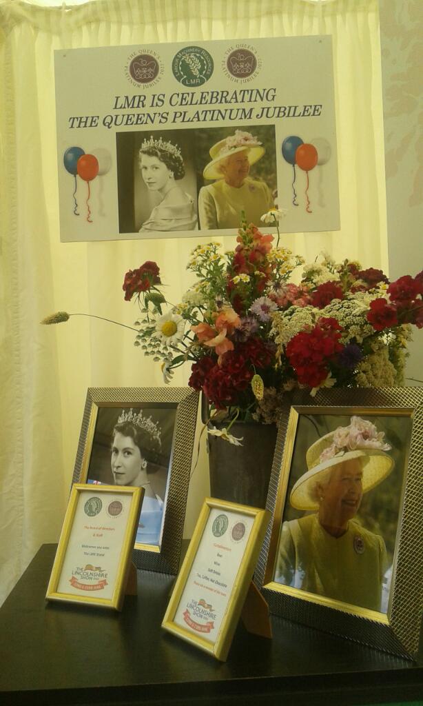 Nice Queen's Platinum Jubilee theme at LMR <a href="/lincsshow/">Lincolnshire Show</a> #lincolnshireshow22