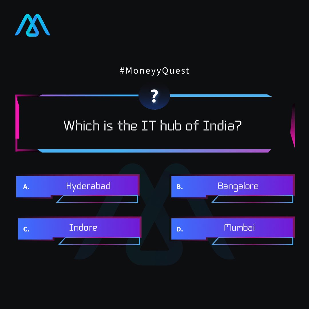 Hola creators!! 
#MoneyyQuest is here again, excited?! 

Why wait if you know the answer?
Comment it down below and don’t forget to mention #MoneyyQuest !!!!!

#MoneyyApp #MoneyyQuest #Tech #IThub  #generalknowledge