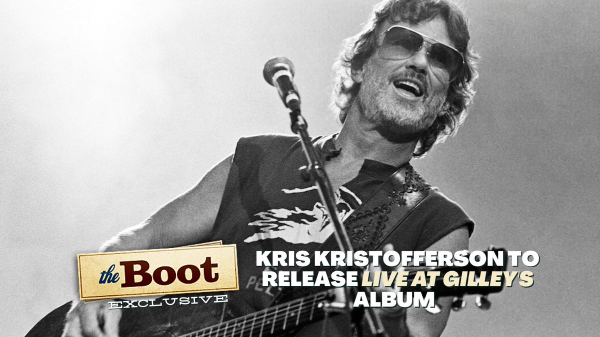 Legendary singer-songwriter @kkristofferson is set to release a new album of previously unreleased live tracks recorded at Gilley's honky tonk in 1981. Get an exclusive first listen to 'Me and Bobby McGee' today, on his 86th birthday, only at The Boot. theboot.com/kris-kristoffe…