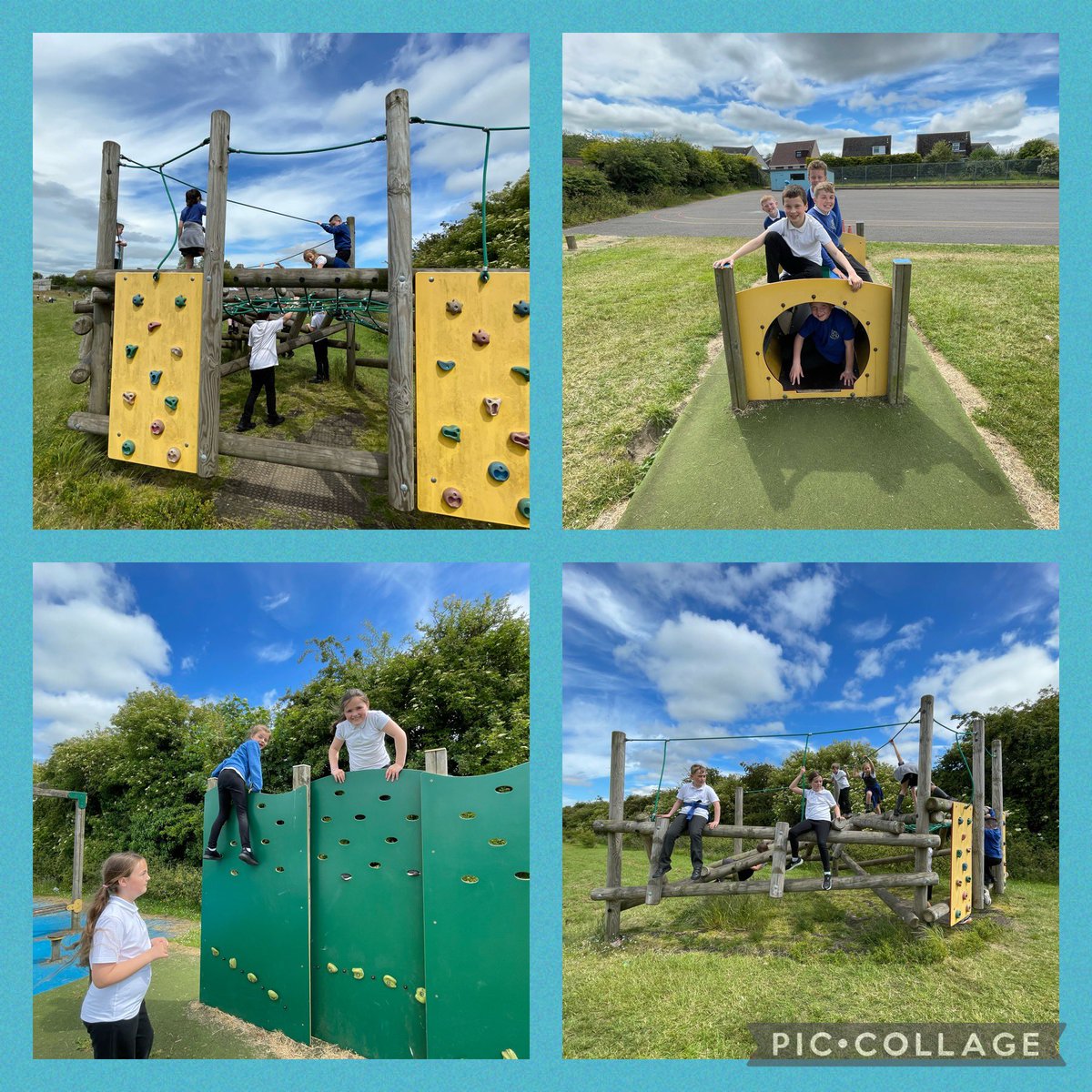 DeanburnPS_P7A's tweet photo. We had a lovely time on the #TrimTrack this afternoon! #Fun #Friends #P4Team #Summertime #Games ๐ https://t.co/nlBYk2yRjn