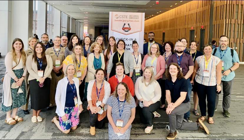 amberburkhart_'s tweet photo. My first @CSTEnews conference is in the books. Hands down one of the best conferences I’ve ever attended!I’ve learned so much and I’m leaving excited about my future in epidemiology. Also, check out all the amazing epidemiologists representing #Kentucky.  #cste2022 https://t.co/sHqZ5qNtr5
