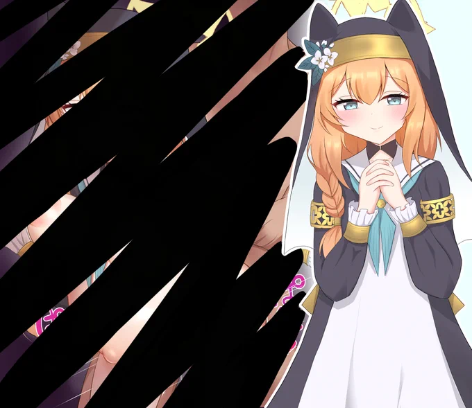 こちらの黒塗り無し版を金曜日夜に投稿予定です!マリーのえっちなイラストになりますよろしくおねがいします! 