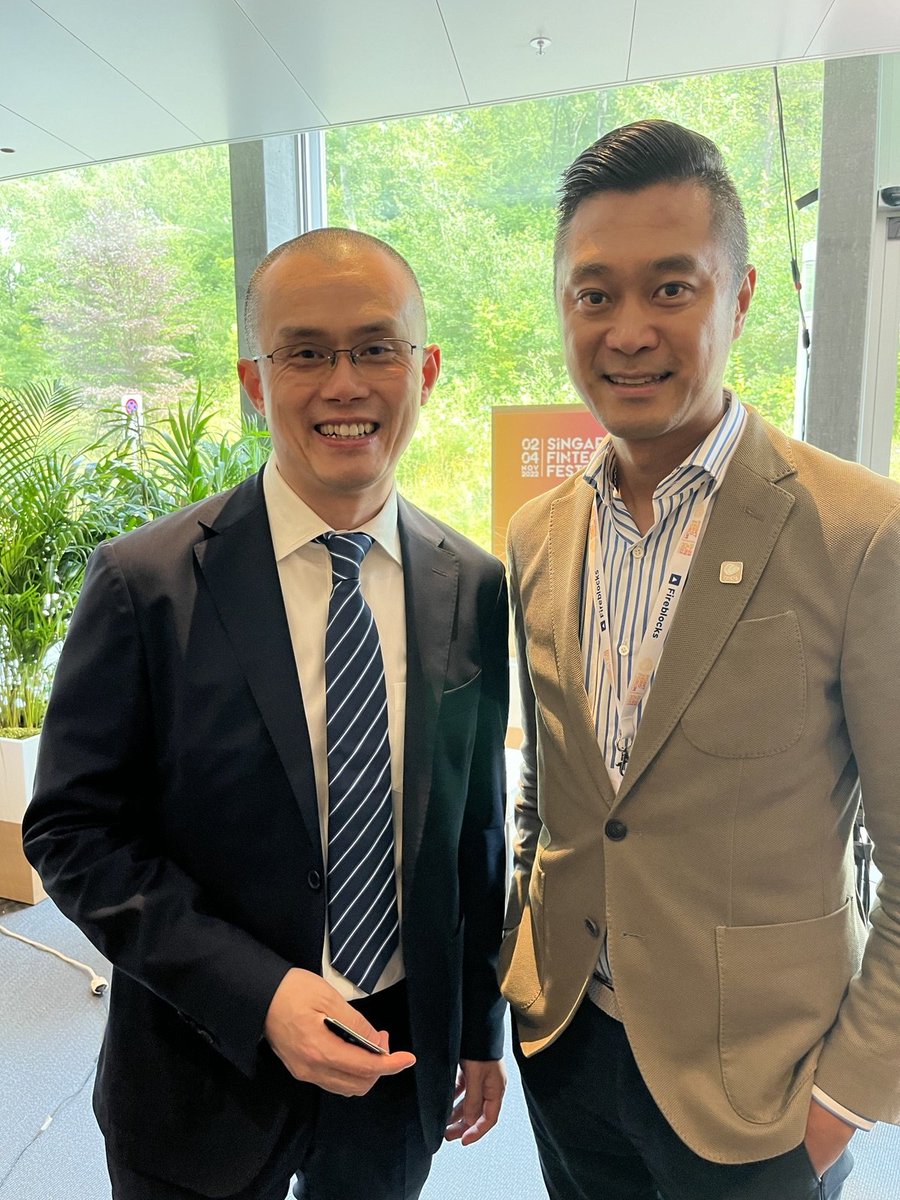 Fiat24Official's tweet photo. Wow moment at @pointzeroforum today! @binance with our Co-founder Yang Lan 😎👏 https://t.co/AHYsGFpfw0