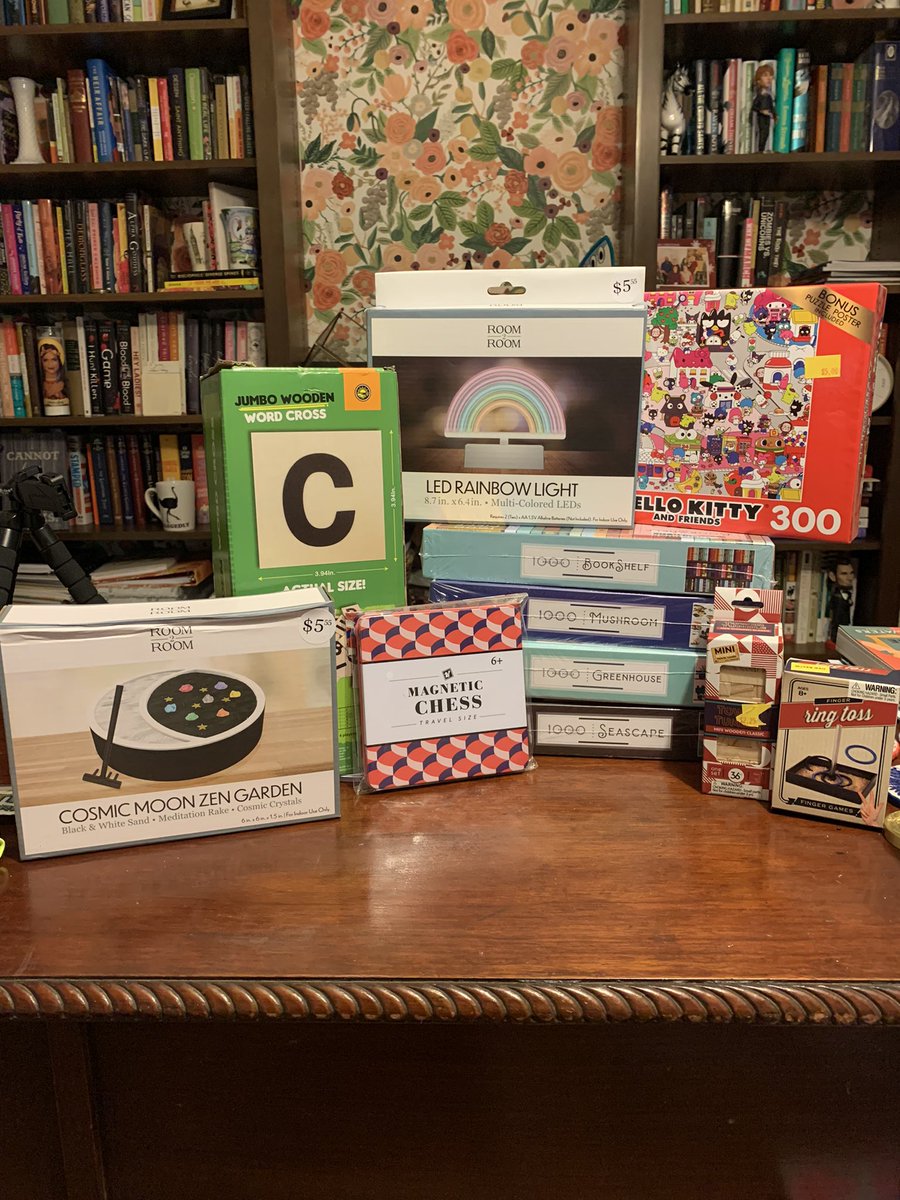fangirlibrarian's tweet photo. One of the great takeaways from @ASLAlib conference was to look for games at five below from @gtidwell1 and @OkoyeReads. I hit the jackpot! Also so many puzzles! Thanks you!! #ALLibraries #ASLA22 https://t.co/hZmsLKhiNh