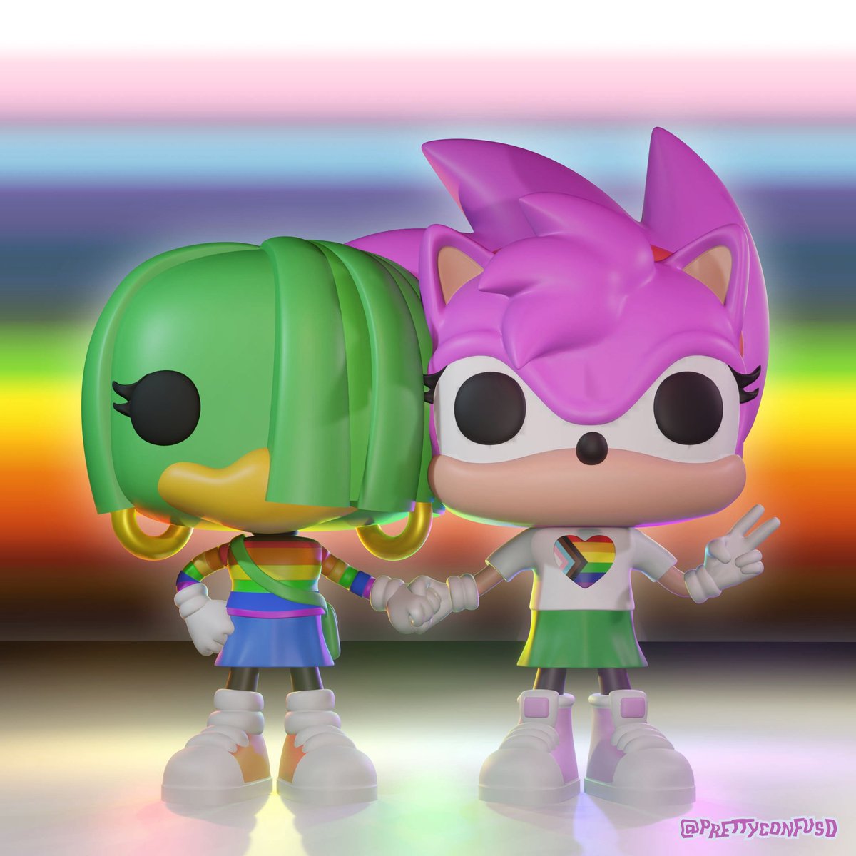 prettyconfusd's tweet photo. Happy pride month! 🏳️‍🌈 #SonicTheHedgehog #sonicthecomic #fleetwaysonic #amyrose #teknothecanary #amyandtekno #pride @SonictheComicUK @sonicpodcast https://t.co/qc0VJ4qHoa