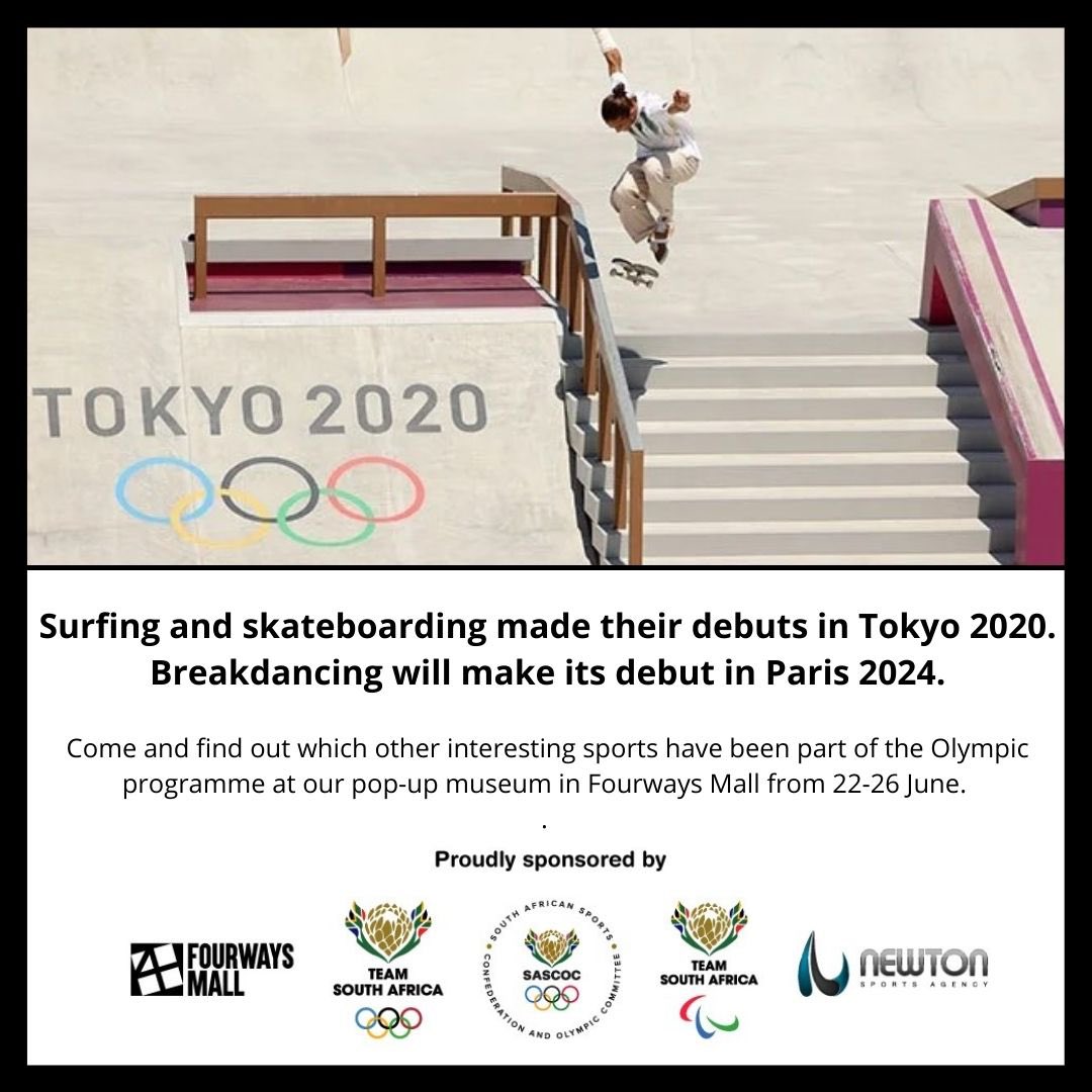 olympicday_rsa's tweet photo. The Olympic Day Mzansi pop-up museum is officially open @FourwaysMall.

#OlympicDay #OlympicDay2022 
#Olympics #Paralympics 
#TeamSA #teammzansi #proudlySouthAfrican
#MoveForPeace #MoveOn #StayHealthy
#StayActive #StrongerTogether https://t.co/ErxJQTWIEq