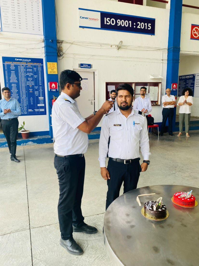 Carveraviation's tweet photo. Well Done! Capt. Dipanshu Pratap Singh.
We all at Carver Aviation are Proud of you!
#cplcompleted #pilotdreams #pilottraining #pilotlife #flyingschool #flyingschoolindia #pilotcareer #flyingtrainingschool #carveraviationacademy https://t.co/aYsZtn6kXZ