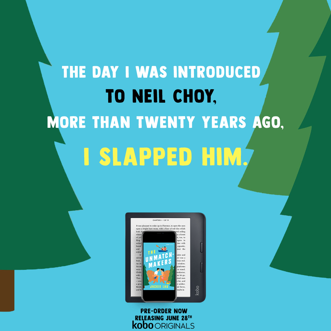 NeverSleepBB's tweet image. The Unmatchmakers by Jackie Lau is releasing June 28, 2022!

Ebook: bit.ly/3M6GJsA
Audiobook: bit.ly/3zbAjEQ
Goodreads: bit.ly/3y43NDO

#asianromcom #theunmatchmakers #jackielaubooks @kobobooks @valentine_pr_