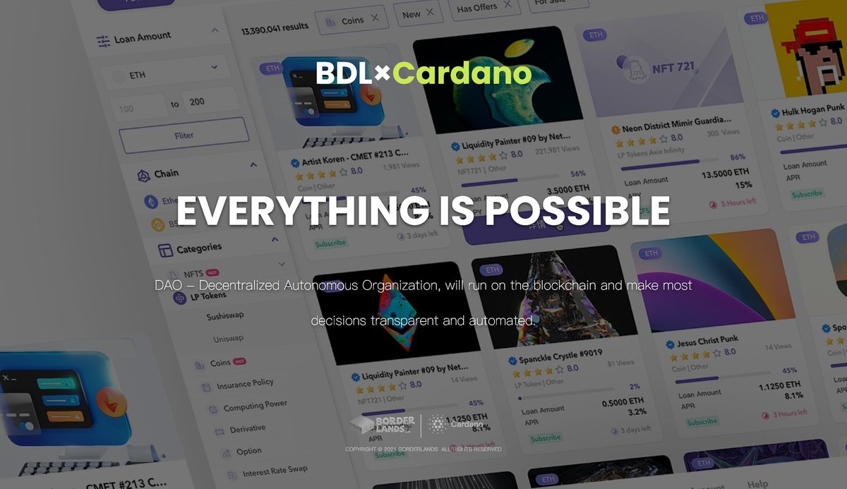 Borderlands000's tweet photo. DAO - Decentralized Autonomous Organization, will run on the blockchain and make most decisions transparent and automated.
#DAO #NFT #BSC https://t.co/wbUJJIn5tT