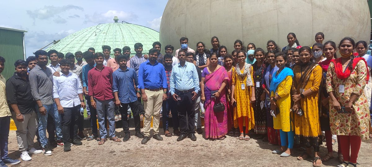 Students  From Sri Venkateswara University, Dept of Microbiology ,Tirupati (AP) <a href="/svuniversitytpt/">SVUniversity,India</a> visited Organic waste to Compressed Bio Gas #CBG #MSWM  plant Tirupati  being developed and maintained by <a href="/MahindraLtd/">Mahindra Waste To Energy Solutions Ltd.</a> in association with <a href="/MCTTirupati/">Municipal Corporation, Tirupati</a>