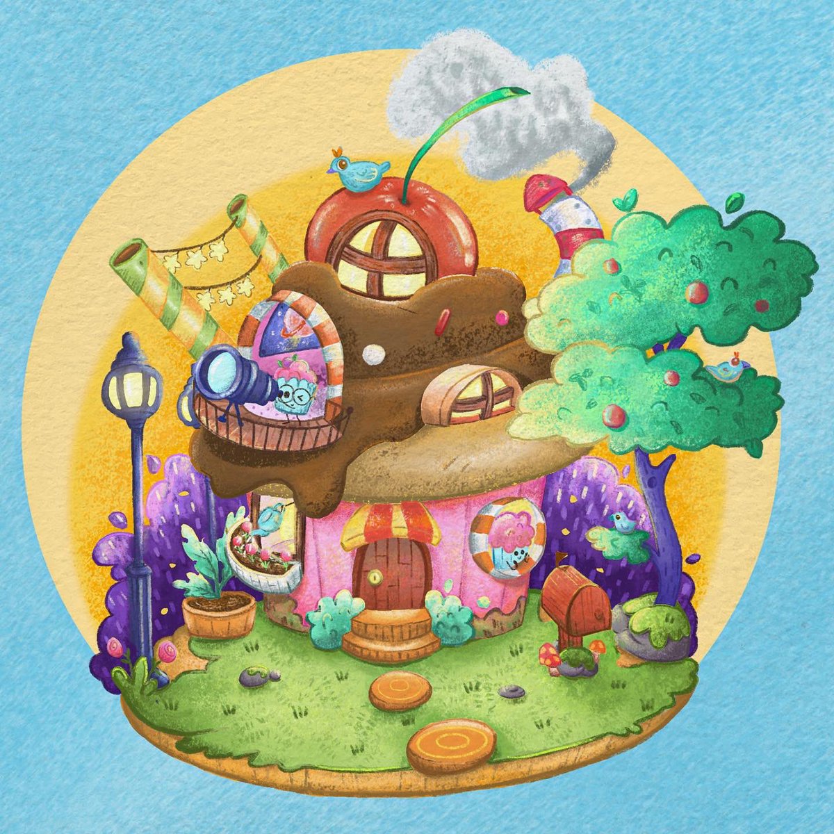 🌈Sweetie World : lovely cupcake house 🍓🧁 Click the link in description 
🌊 Dropped on Opensea right now 🌊 thank you 😊 

#opensae #nftthaicommunity #nft