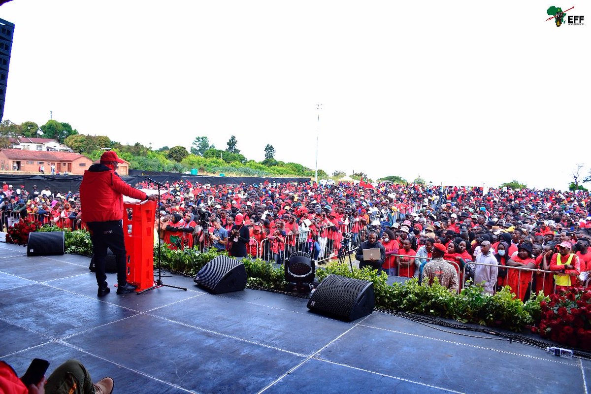 Sinawo_Thambo's tweet photo. Below is an illustration of mastering the art of organising
In 6-days, Youth Day Commemoration and #EFFMarchForJobs, confronting the mining mafia
On the 26th we head to Soweto for Freedom Charter Day, making it 3 programs, in 3 provinces, in 10-days
The EFF is massive. https://t.co/YOPKTPUxfL