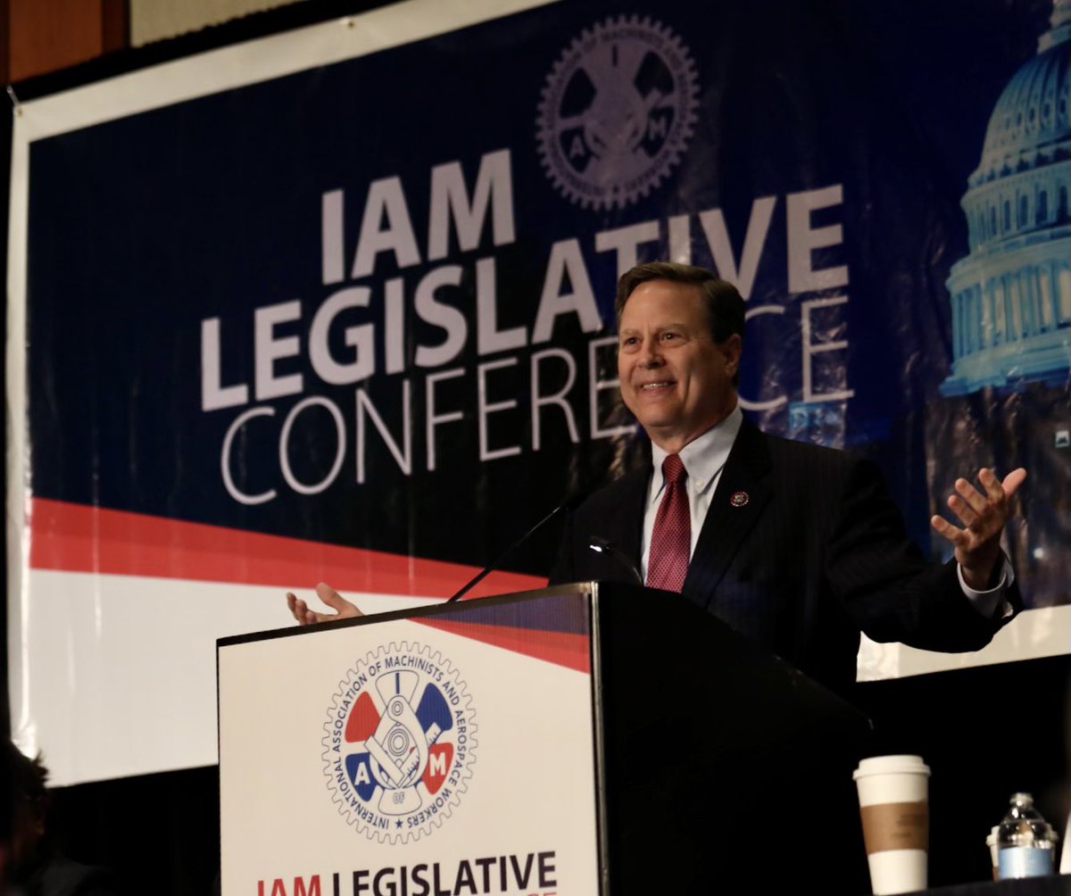 IAM_Union's tweet photo. “You couldn’t do you’re jobs over Zoom. You went to work, and we will never forget what you did.” - Rep. @DonaldNorcross to #IAMLegConf delegates… Yes we did! ⚙️✈️#MachinistStrong https://t.co/saLC37iotu