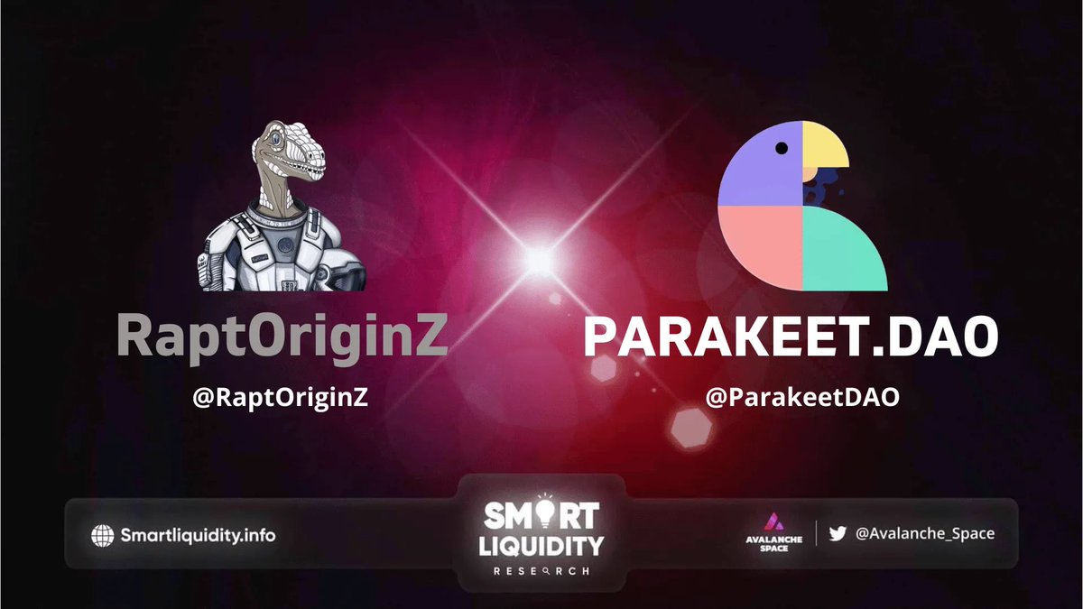 🤝 <a href="/ParakeetDAO/">parakeet.dao 🦜 Cross-chain NFT Utility</a> is excited to announce a partnership with @RaptOriginZ

🤝 The first NFT Collection redeemable for precious metals and generated on #Avalanche

🔽INFO
parakeetdao.com