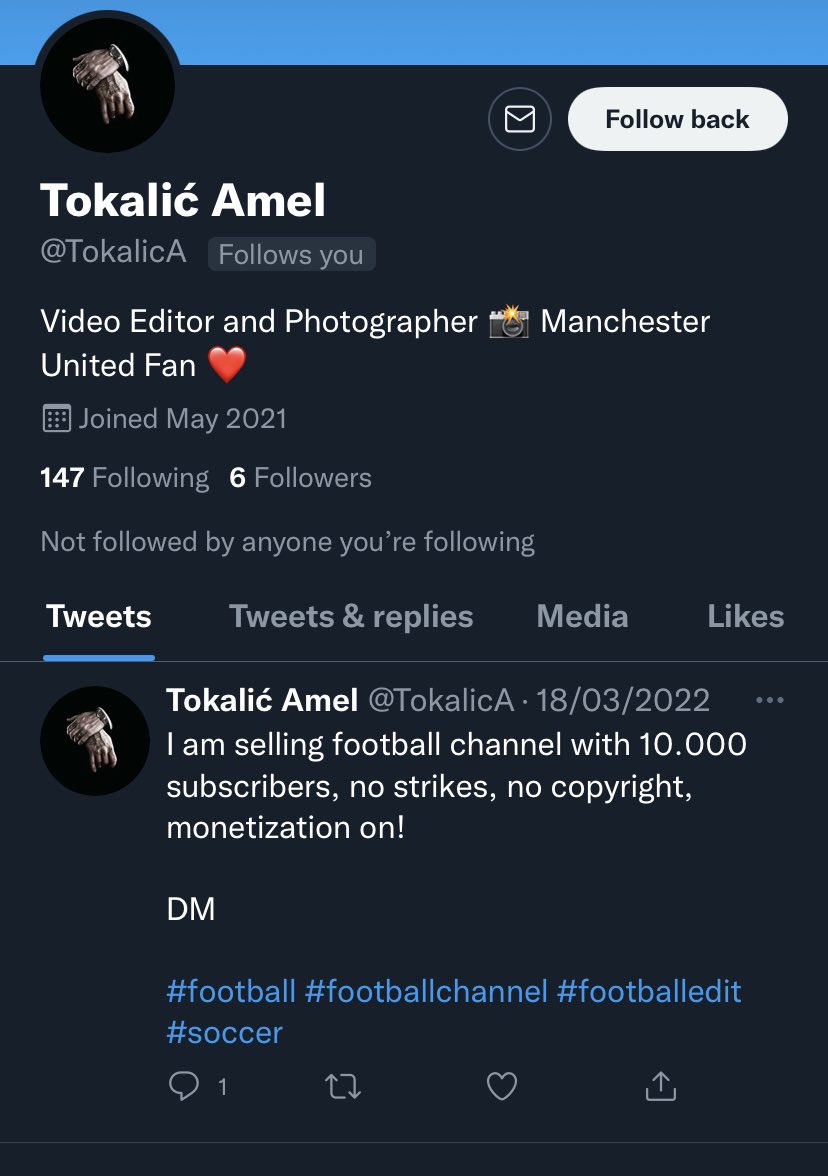 prime_brodie's tweet photo. Any comp maker who’s looking to buy an instat account should steer clear of this thief @tokalica
The bum scammed me of a 100 dollars  and blocked me on IG when I asked for my money back https://t.co/AElDtqCnG5