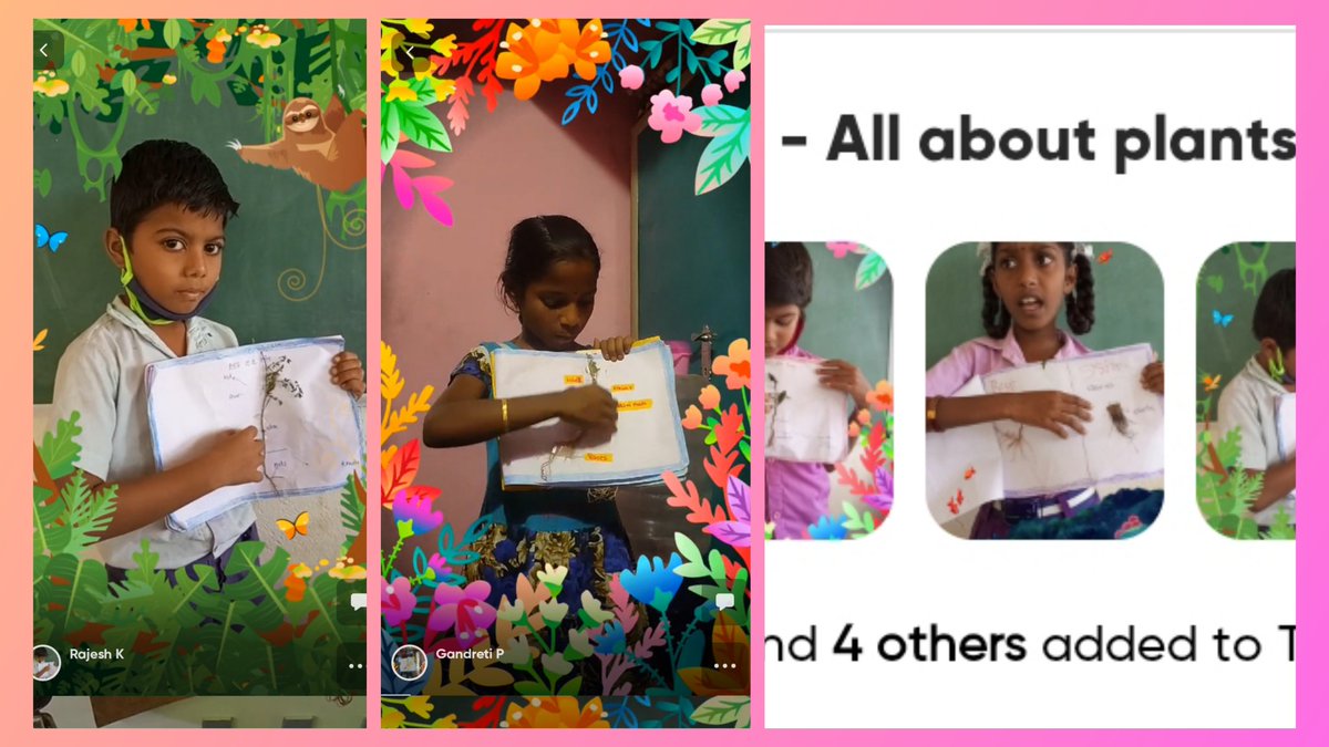 RajeshKouluri's tweet photo. "Green World" The lesson was taught using content videos, later went outside to investigate and explore the plants. And then prepared a plant book, finally shared thier observations through @Flipgrid
#rajclassroom #greenworld #flipgrid https://t.co/xY0Mr2meo5