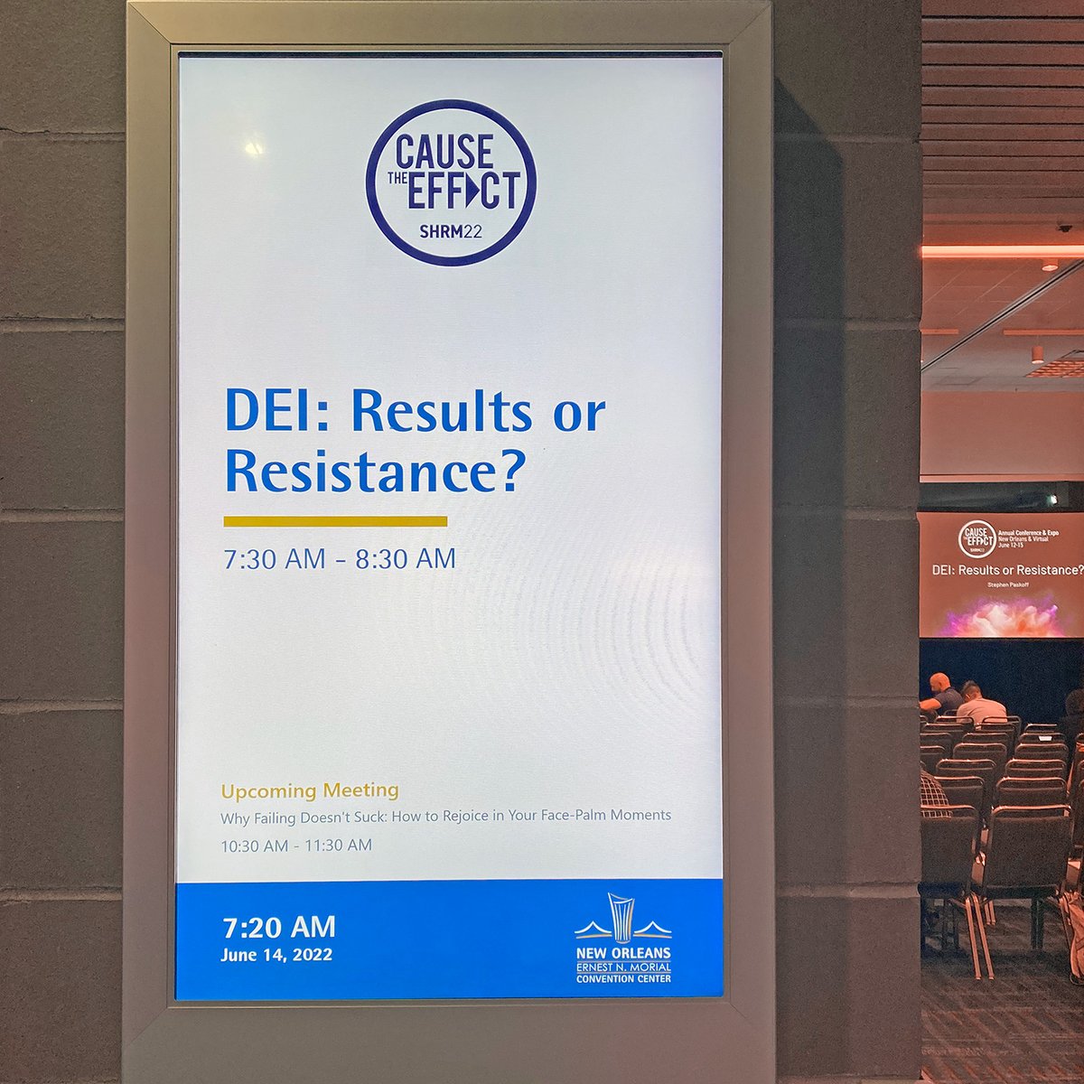 ELI_Training's tweet photo. The ELI team had a fantastic time at SHRM 22 in New Orleans, and we had a full house for Stephen Paskoff’s presentation.

Thanks to SHRM for staging a great event and helping us all focus on ways to “Cause the Effect” and create meaningful change. 
 
#SHRM22 #culture #DEI #HR https://t.co/ytfbC7MX2m