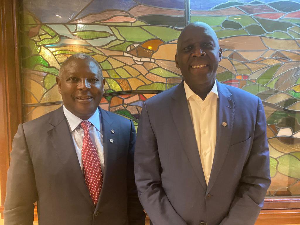 Very productive meeting <a href="/CHOGM2022/">CHOGM Rwanda 2022</a> w/ Dr. James Mwangi, MD &amp; CEO of IFC client <a href="/KeEquityBank/">Equity Bank Kenya</a>. We share the same vision to support #Africa’s sustainable development. Together, we want to drive innovation on the continent &amp; develop new value chains, incl. in agri &amp; green solutions.