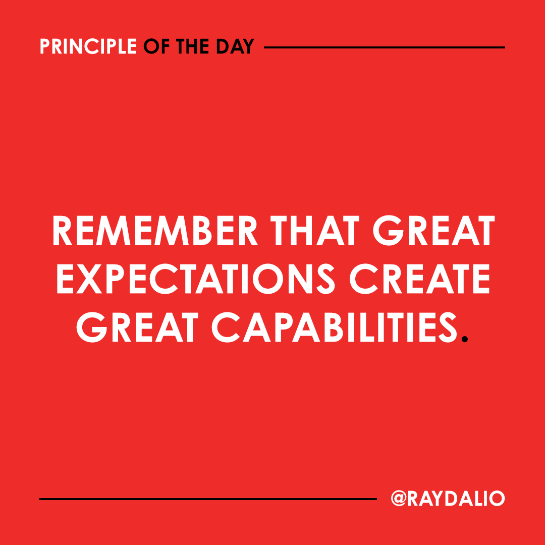 RayDalio's tweet photo. If you limit your goals to what you know you can achieve, you are setting the bar way too low. #principleoftheday https://t.co/DeQAzSa1uk