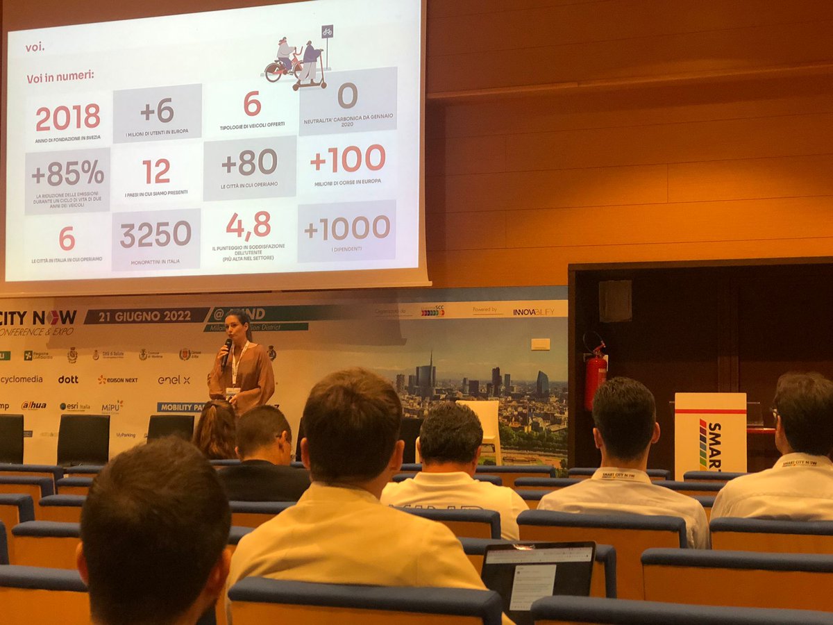 Voi Technology (@voitechnology) on Twitter photo Ieri, durante l’evento di <a href="/SmartCityNow1/">Smart City Now</a>, la nostra General Manager Magdalena Krenek ha parlato di come <a href="/voitechnology/">Voi Technology</a>, con la sua esperienza nel MaaS, vuole contribuire a rendere ComuneMI e tutta la Città Metropolitana di Milano una “Città fatta per essere vissuta”. Ieri, durante l’evento di <a href="/SmartCityNow1/">Smart City Now</a>, la nostra General Manager Magdalena Krenek ha parlato di come <a href="/voitechnology/">Voi Technology</a>, con la sua esperienza nel MaaS, vuole contribuire a rendere ComuneMI e tutta la Città Metropolitana di Milano una “Città fatta per essere vissuta”.