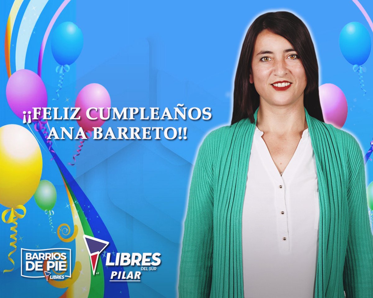 LibresPilar's tweet photo. Desde el equipo de Prensa y Comunicación le deseamos un muy feliz cumpleaños 🎂 a nuestra referente y compañera Ana Barreto.

Agradecemos tu guía y apoyo incondicional hacia cada unx de lxs compañerxs del movimiento Barrios de Pie - Libres del Sur en Pilar.🥰🎈 https://t.co/D4gGT6zEWC