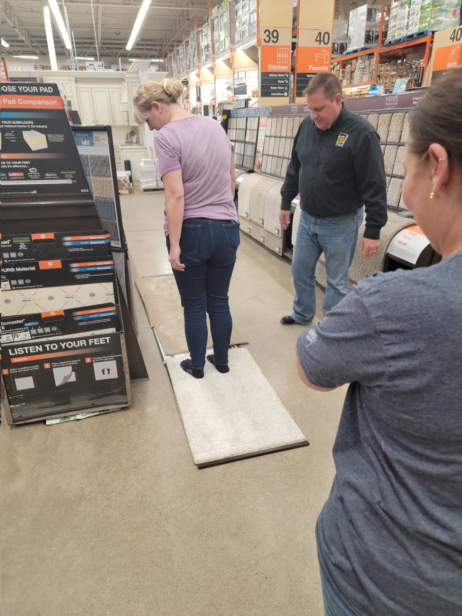 Flooring training <a href="/THD3841/">Fairlawn Home Depot</a> , we all have our shoes off feeling that padding!!🤣🤣 <a href="/THDGorski/">John Gorski</a> <a href="/GSFloorCraig/">Craig Biancalana</a> @pobicki