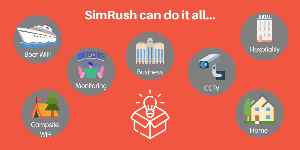 At SimRush, we like to think outside of the box.

From temporary event WiFi to supporting a CCTV system or even monitoring guest attendance at a theme park, if you’ve got a connectivity requirement, big or small, we can help!