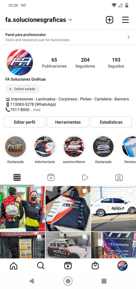 Seguinos en instagram...