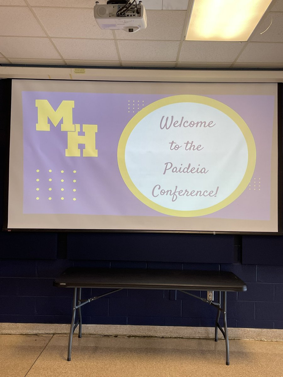Setting up for the <a href="/PaideiaCenter/">Paideia Center</a> National Conference! So excited to gather with like-minded educators from across the country! #merrolhydehawks #paideia #ReclaimingTimeToTeachAndLearn