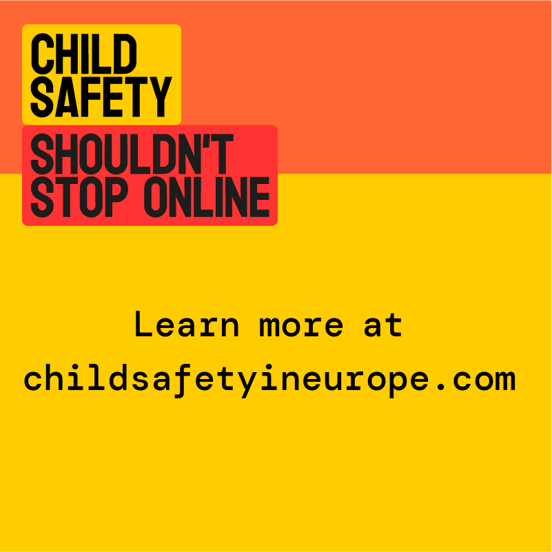 If we can keep them safe playing outside, we should keep them safe inside too. 

Child safety shouldn’t stop online.   
Learn more at childsafetyineurope.com #ChildSafetyOnlineNow