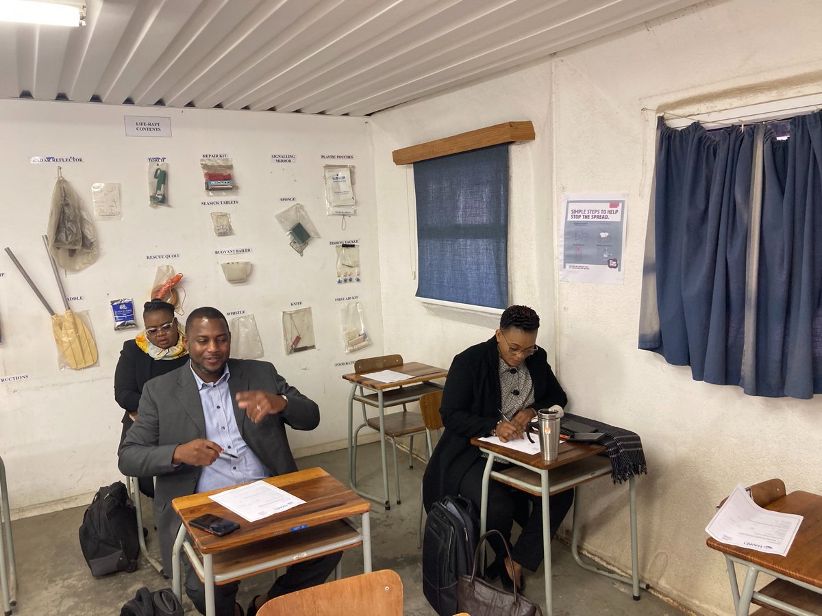 Oliver08011's tweet photo. One week Basic Safety and Familiarization Training for Labour Inspectors at NAMFI, Walvis Bay @MLIREC @iloharare @UNDPNamibia @FAONamibia @MFMRNamibia @hphororo #fishingdecentwork #decentwork #safeworking #sscbfb #c188 @NEF_Namibia @NamibTimes1 @ErongoNews https://t.co/t2WBzKzyCE