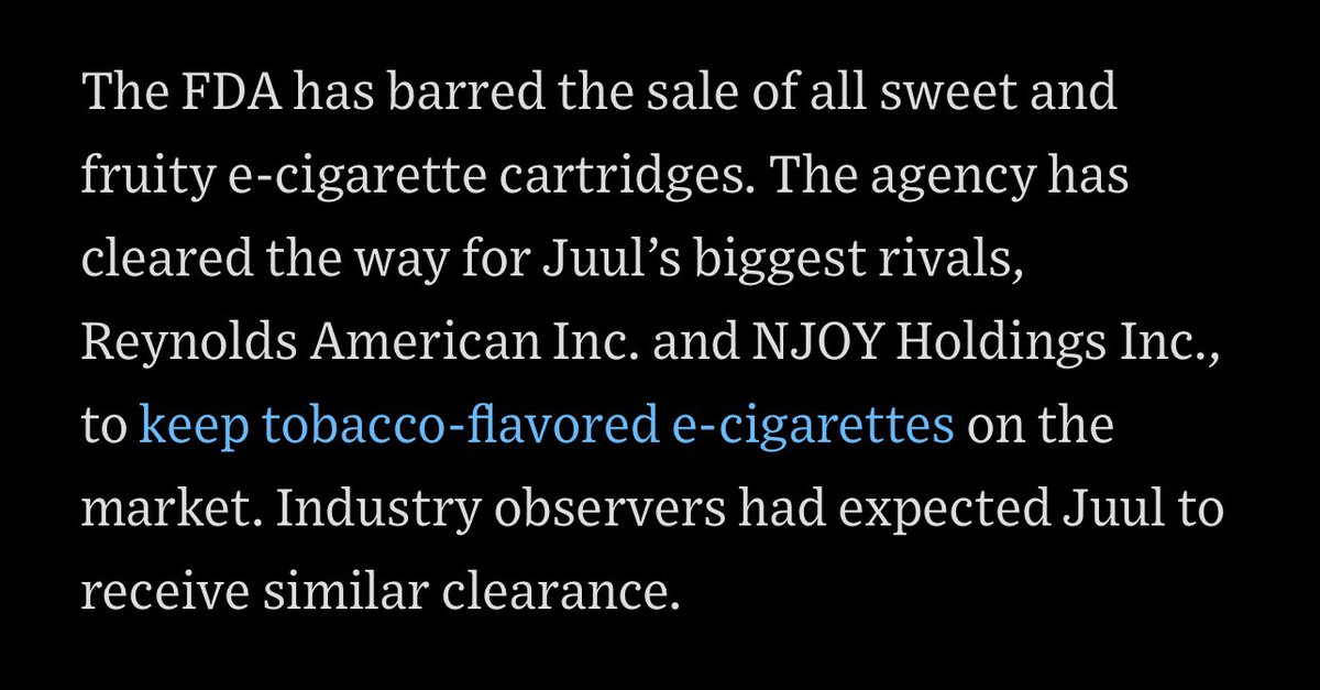 The Biden Administration is doing a lot for Big Tobacco these days. The latest is weaponizing his FDA to ban an RJ Reynolds competitor.