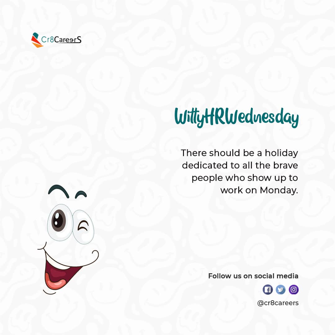 cr8careers's tweet photo. Holidays give you the chance to explore and expand your horizons, which can help increase your creativity and level of energy in everyday life. #WittyHRWednesday > #Cr8Careers

🚦 #increasingproductivity #workhardplayhard #workproductivity #creativeproductivity #beingproductive https://t.co/SBTv0dCwpI
