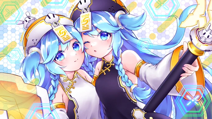 ニアノア💙💛🧡#sdvx_art 