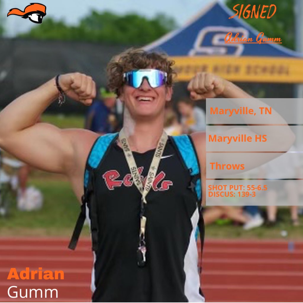Tusculum XC/T&F (@tusculumxctf) on Twitter photo Welcome to Tusculum, Adrian! Gumm is fresh off a runner up finish in shot put and a podium finish in discus at the TN State Championship! Throws squad just got better!
#WeArePioneers Welcome to Tusculum, Adrian! Gumm is fresh off a runner up finish in shot put and a podium finish in discus at the TN State Championship! Throws squad just got better!
#WeArePioneers