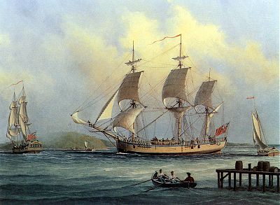 This painting of the ship Gale arriving in Halifax with German Foreign Protestants in 1750 was done by the late J. Franklin Wright of Port Hawkesbury in the 1970s. I'd like to contact the owner for permission and a high-res scan. Does anyone know where this painting is now?